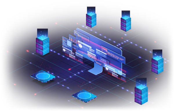 Illustration showcasing united Fintech client module worldwide