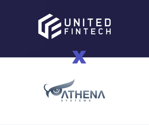 United Fintech and Athena Systems logos