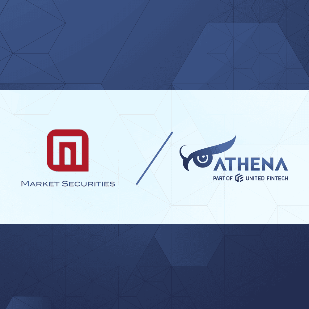 Image showing the logos of Market Securities and Athena Systems telling the story that Market Security is now a customer of ours